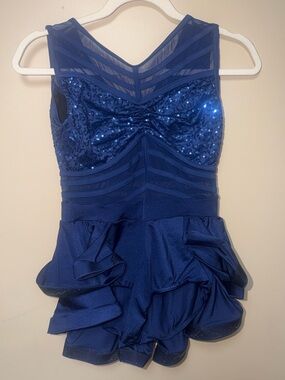Weissman Royal Blue Sequin Performance Romper